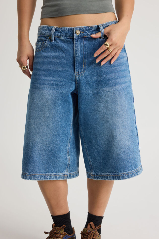 Mega Baggy Jort, SUMMER SEA BLUE
