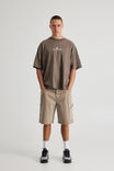 Box Fit Nba T Shirt, LCN NBA SMOKY BARK/BULLS NEW CURSIVE - alternate image 2