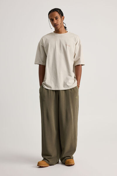 Notion Ultra Baggy Trackpant, NTN WASHED DEEP KHAKI
