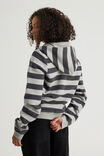 Notion Fitted Zip Through Hoodie, NTN SLATE STRIPE/SLEAZE - alternate image 3