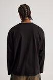 Boxy Long Sleeve Tshirt, BLACK - alternate image 3