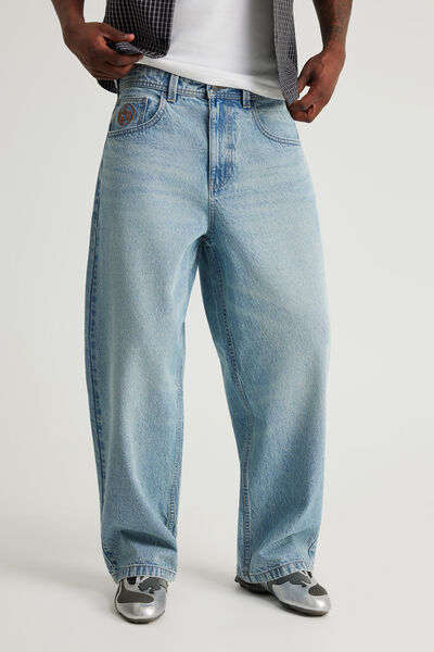 Half Half Classico Baggy Jean, VINTAGE BLUE