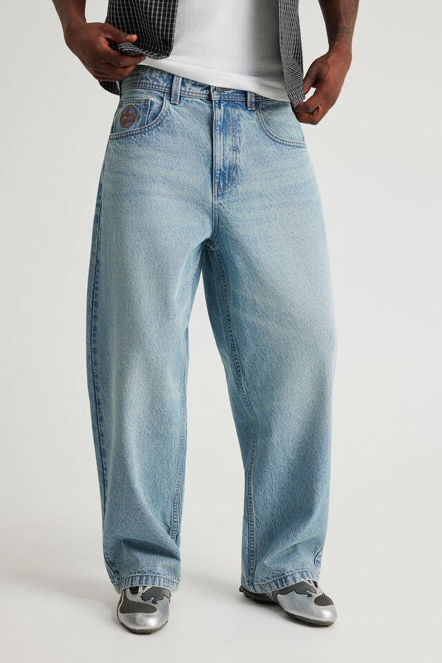 Half Half Classico Baggy Jean, VINTAGE BLUE