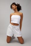 Boxy Fleece Short, SILVER MARLE - alternate image 5