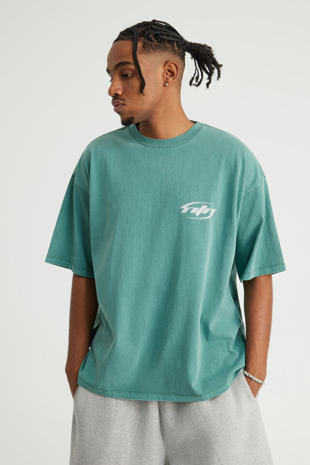 Notion Vintage Graphic Tshirt, NTN WASHED EVERGREEN/BLANK STATE