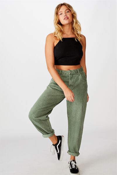 Slouchy Jean, KHAKI