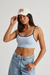Lucy Crop Cami, CLOUD BLUE/NAVY BLAZER - alternate image 1