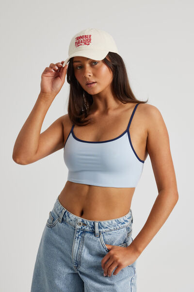 Lucy Crop Cami, CLOUD BLUE/NAVY BLAZER