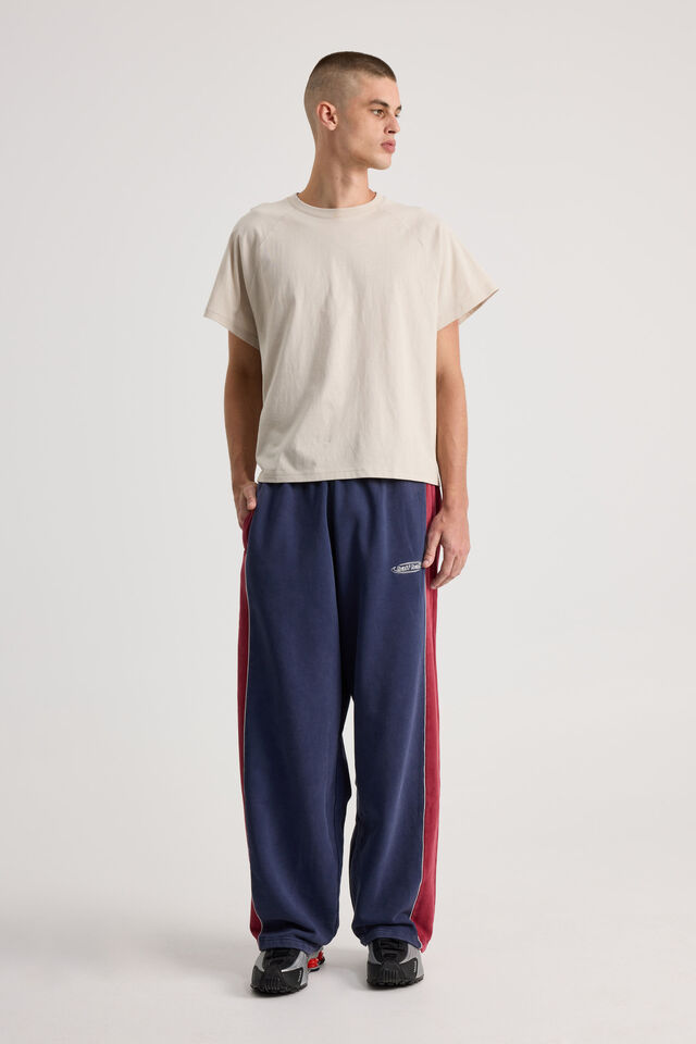 Boxy Cropped Raglan Tshirt, FOG