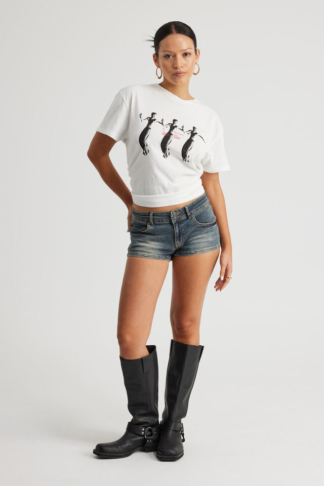 Tumblr Low Rise Booty Short, WORKSHOP BLUE