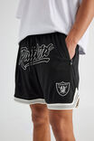 Nfl Basketball Short, LCN NFL BLACK/RAIDERS NEW SCRIPT - alternate image 4