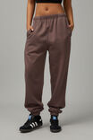 Super Slouchy Trackpant, PLUM TRUFFLE - alternate image 2