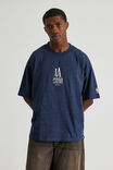 Heavy Weight Box Fit Nba Tshirt, LCN NBA STORM NAVY/LA LAKERS COLLEGIATE - alternate image 3