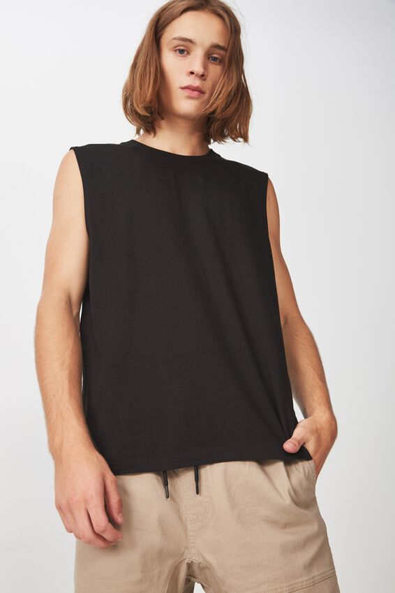 Sport Muscle T Shirt, BLACK