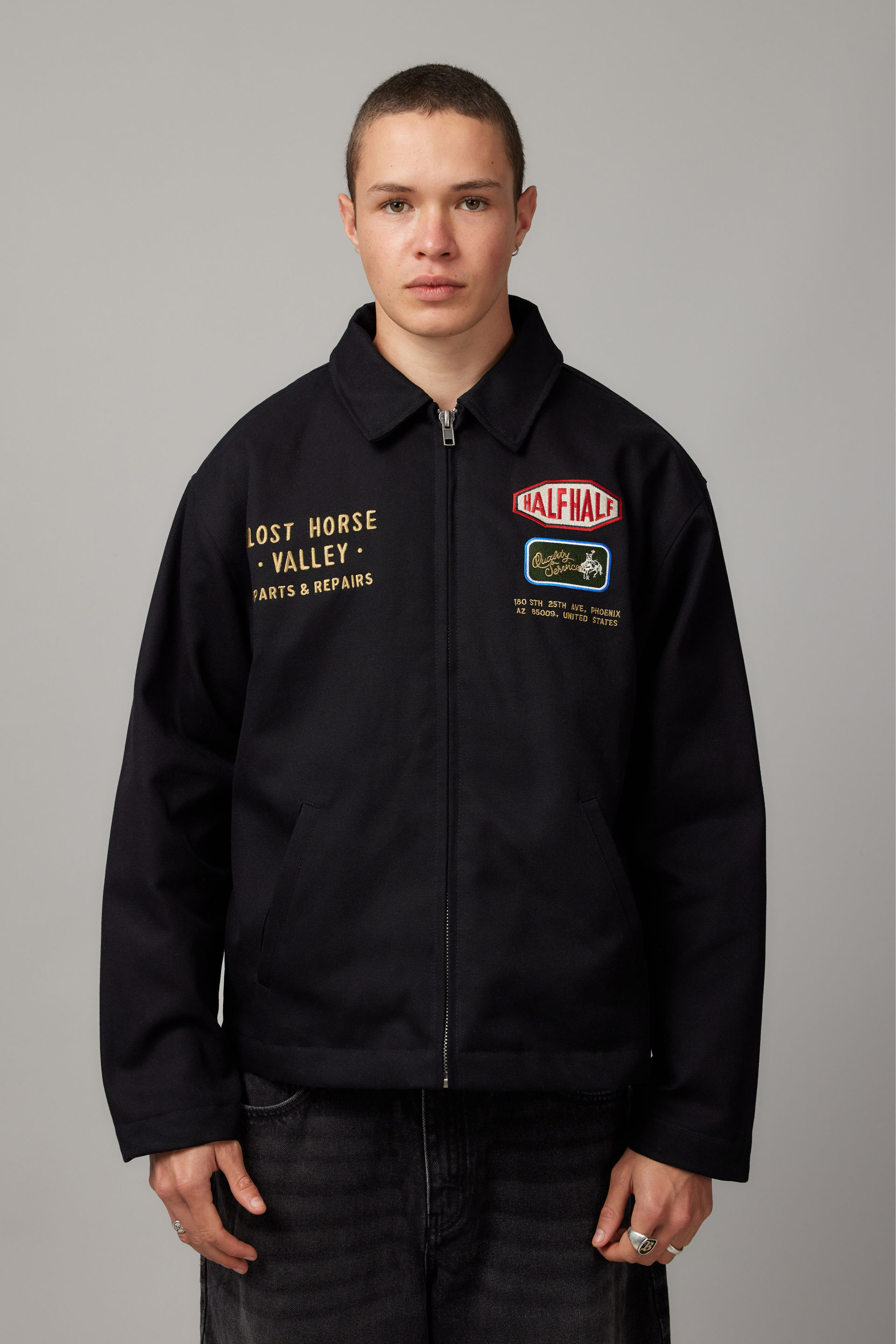Half Half Coach Jacket