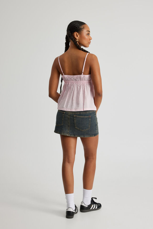 Stretch Denim Skirt, WORKSHOP BLUE