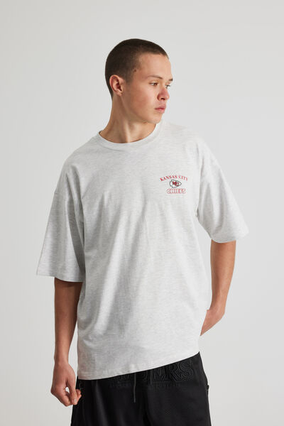 Box Fit Nfl Tshirt, LCN NFL SILVER MARLE/KANSAS CITY NEW PREP