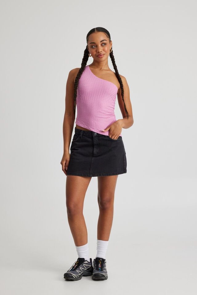 Ellie One Shoulder Top, PINK