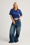 Ruched Sports Jersey, BLUE OMBRE/1850 - alternate image 2