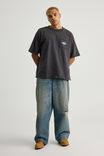 Ford Heavy Weight Box Fit Tshirt, LCN FOR WASHED BLACK/FORD PATCH - alternate image 2