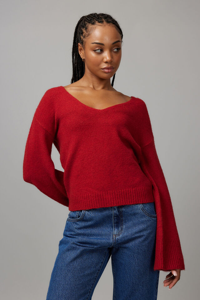 Charlie V Neck Knit Jumper, SCOOTER