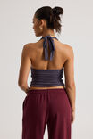 Emma Gathered Halter, IRON GREY - alternate image 3