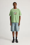 Cartoon Network X Half Half Ringer Tshirt, LCN WB PEPPERMINT/DEXTER - alternate image 2