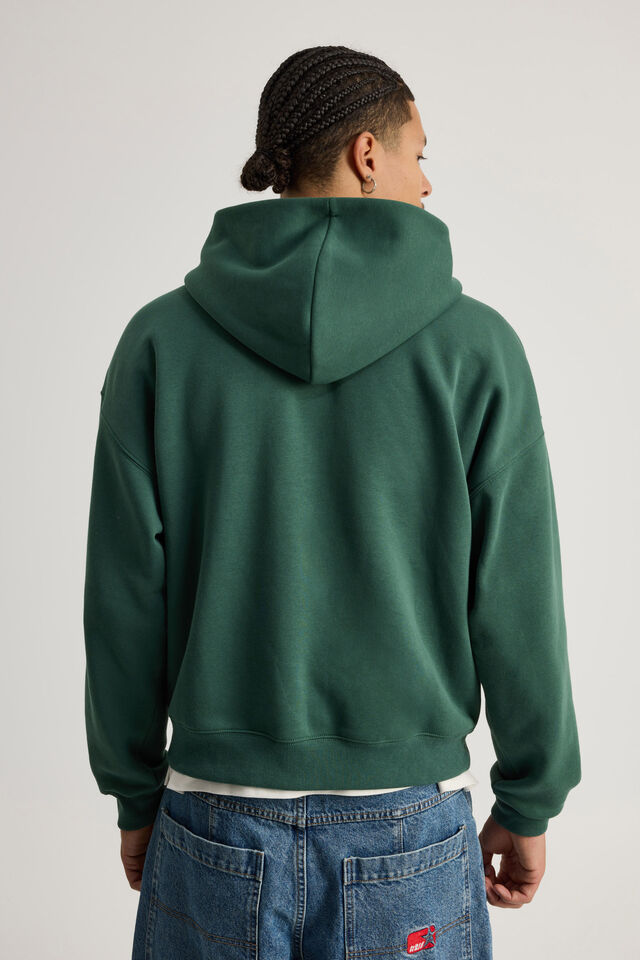 Sonic X Half Half Zip Thru Hoodie, LCN SEG WASHED GREEN/SONIC AND TAILS BUBBLE