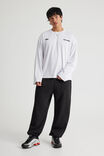 Baggy Cuffed Trackpant, BLACK - alternate image 2