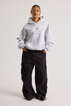 Open Gallery Hoodie, OG SILVER MARLE/OPEN GALLERY MOTIFS - alternate image 3