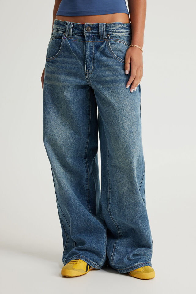 Mid Rise Baggy Jean, CLUB BLUE
