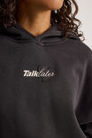 Harley Slouchy Hoodie, PHANTOM/FIND YOUR HAPPY TLK LTR - alternate image 4