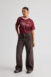 High Rise Baggy Jean, BITTER CHOC - alternate image 1