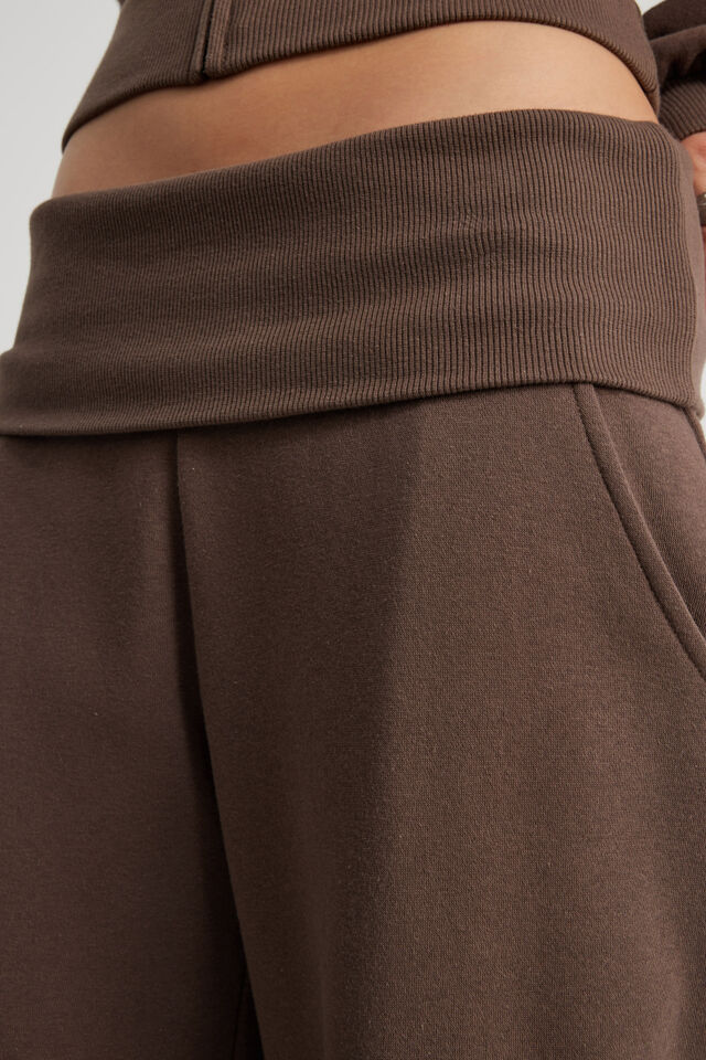 Wide Waistband Trackpant, MUD