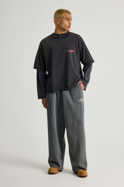 Notion Ultra Baggy Trackpant, NTN WASHED ASPHALT