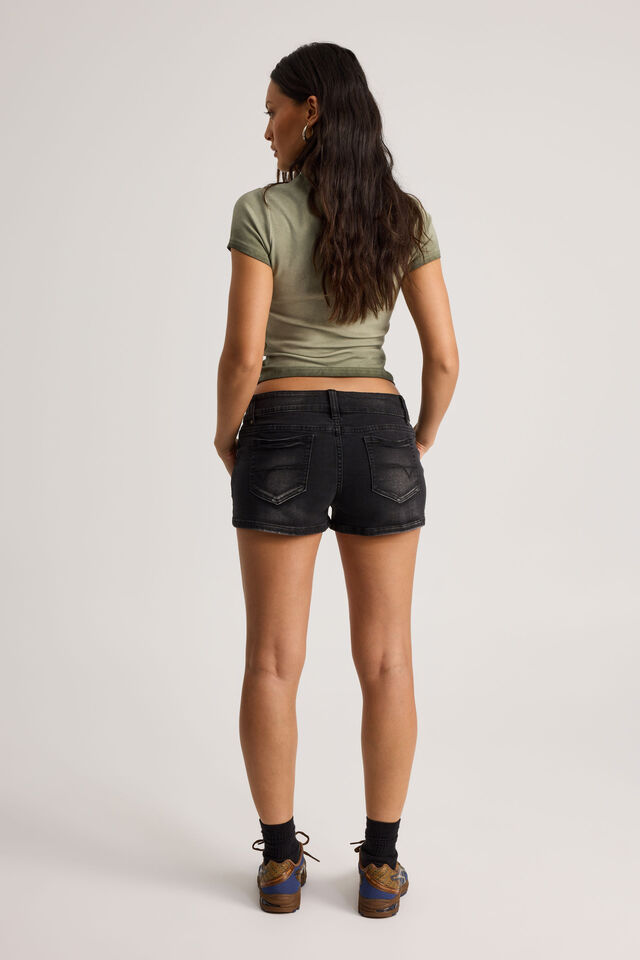 Stretch Denim Short, EXTREME BLACK WASH