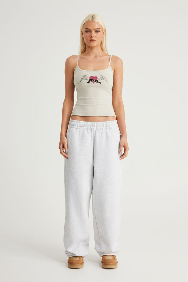 Kiki Cami, WASHED PEBBLE/HEART WINGS