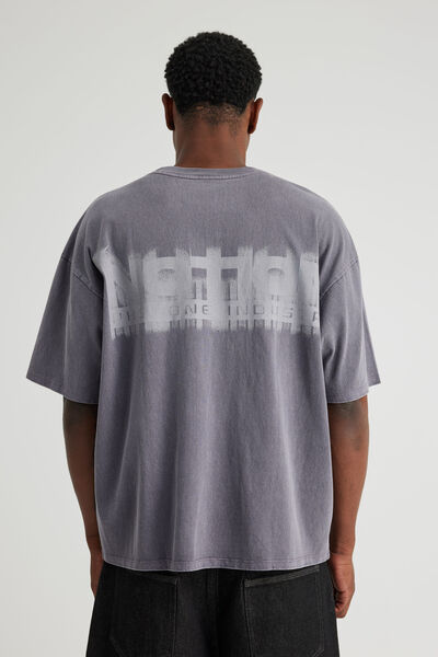Notion Vintage Graphic Tshirt, NTN WASHED WINTER PLUM/ONE INDUSTRY