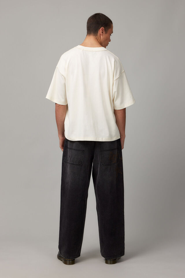 Half Half El Grande Baggy Jean, VINTAGE BLACK