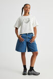 Boxy Graphic Tee, VINTAGE WHITE/METALLIC HEART - alternate image 2