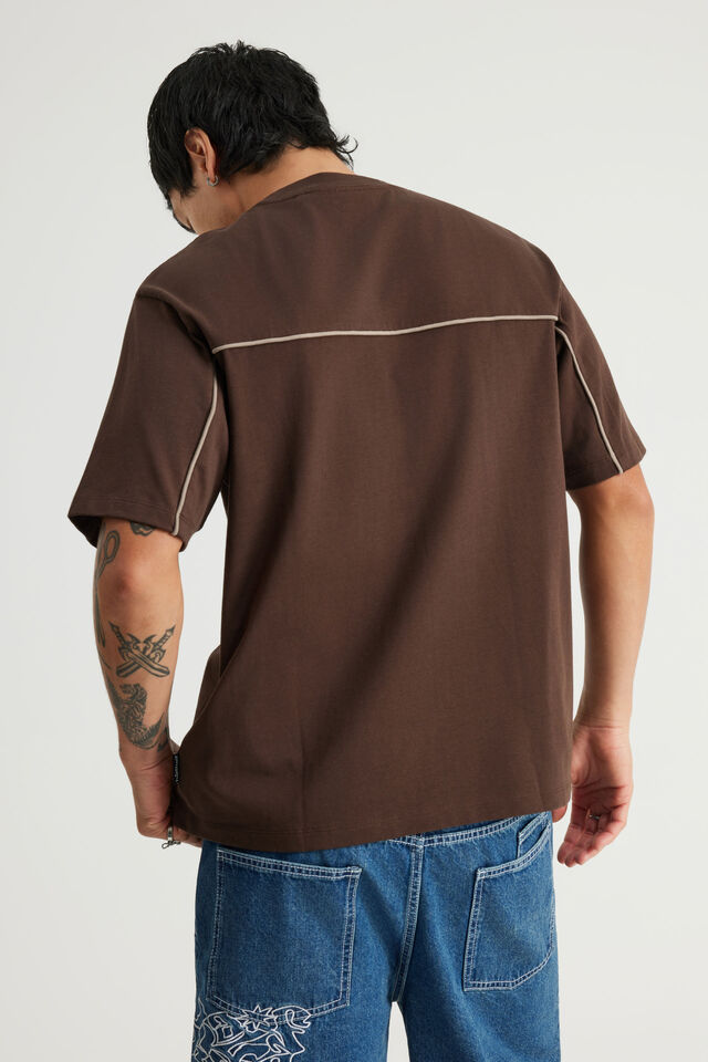 Half Half Panelled Tee, HH ROYAL OAK/CELESTIC