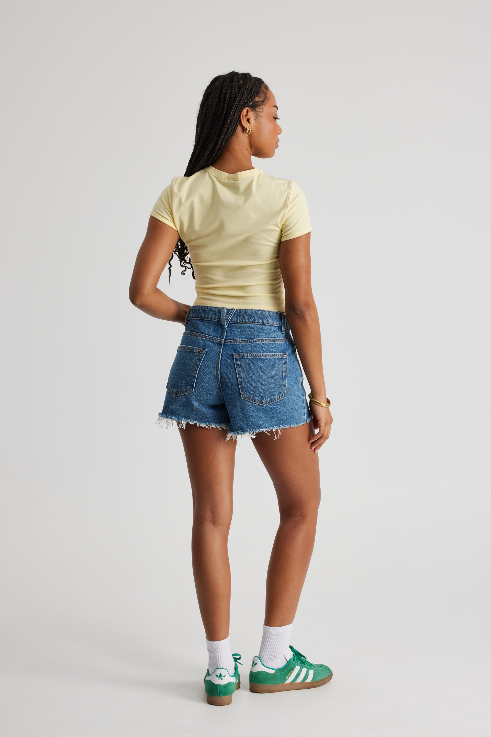 Street Cut Off Denim Short