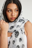 Select Colour: WHITE SKELETON PRINT
