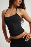 Snatched Halter Top, BLACK - alternate image 4