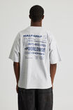 Half Half Heavyweight Box Fit Graphic Tshirt, HH SILVER MARLE/CONTRABAND COLLAGE - alternate image 3
