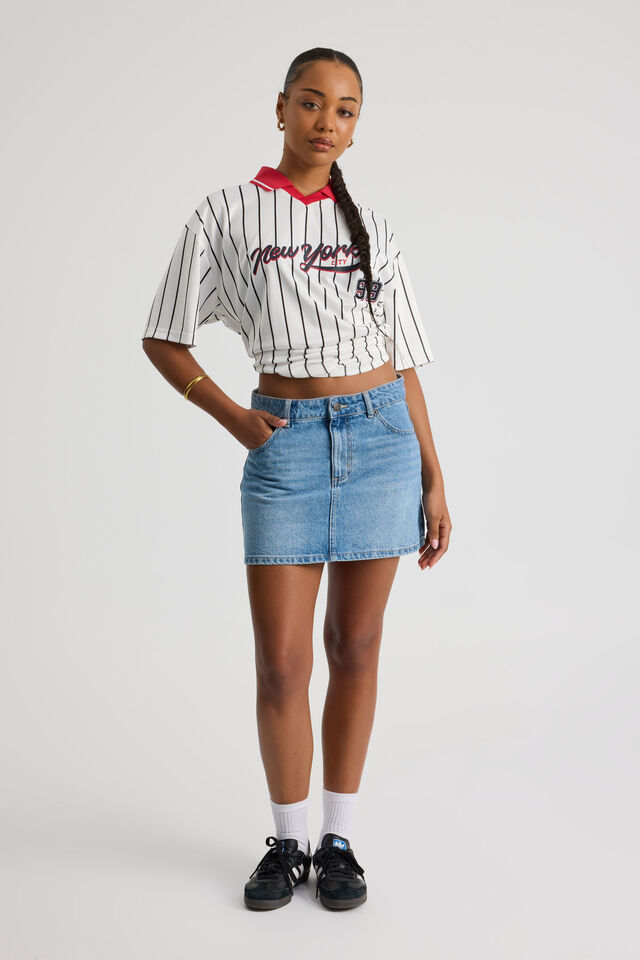 The Everyday Denim Skirt, TEXAS BLUE