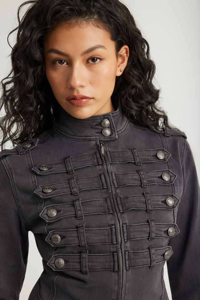 Marching Band Jacket, WASHED SLATE