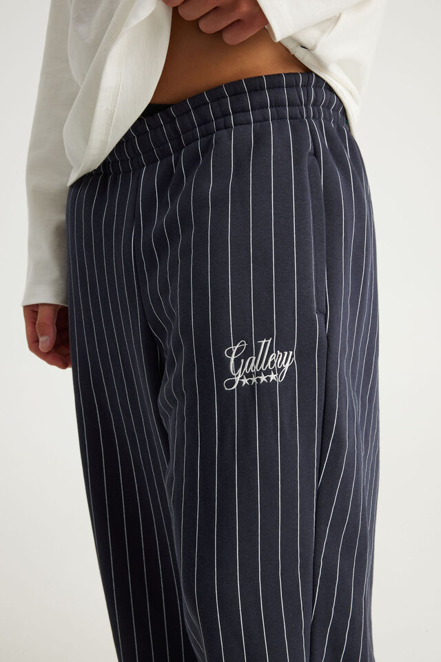 Barrel Leg Track Pant, OG NAVY PINSTRIPE/GALLERY