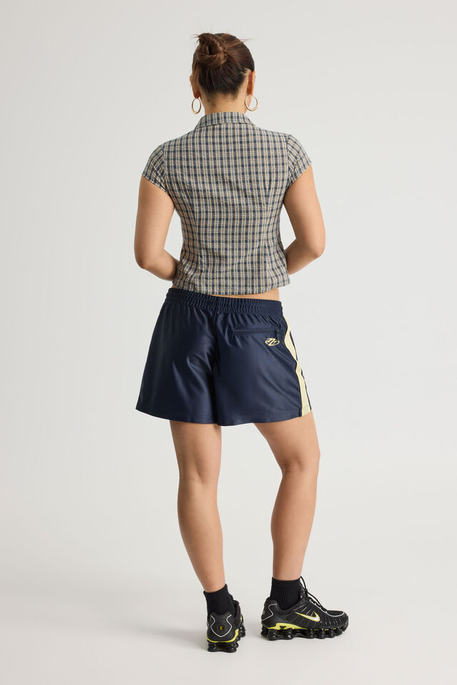 Tricot Short, NAVY/YELLOW/SILVER