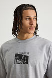 Box Fit Music Merch T Shirt, LCN BRA STEEL MARLE/TUPAC ME AGAINST - alternate image 4